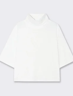 Piazza Italia T-shirt con manica a 3/4 - Bianco latte Hot