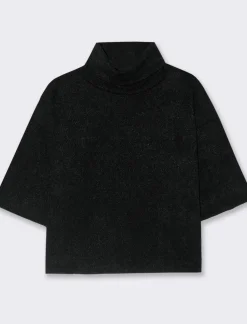 Piazza Italia T-shirt con manica a 3/4 - Nero Cheap