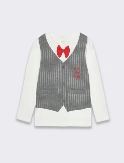 Piazza Italia T-SHIRT CON PAPILLON - sporco Bianco Outlet