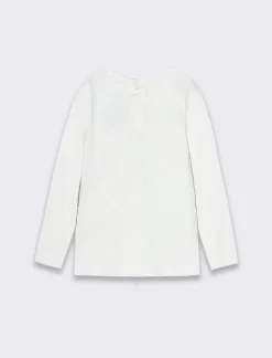 Piazza Italia T-SHIRT CON PAPILLON - sporco Bianco Outlet