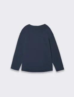 Piazza Italia T-shirt con stampa frontale - Blu Best Sale