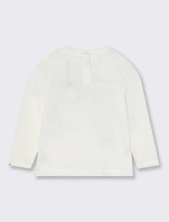 Piazza Italia T-shirt con stampaÂ in jersey peach - Bianco sporco Clearance