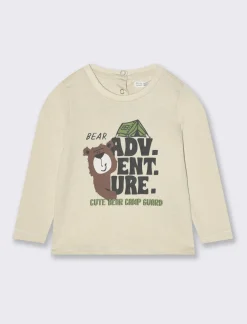 Piazza Italia T-shirt con stampaÂ in jersey peach - Beige Cheap