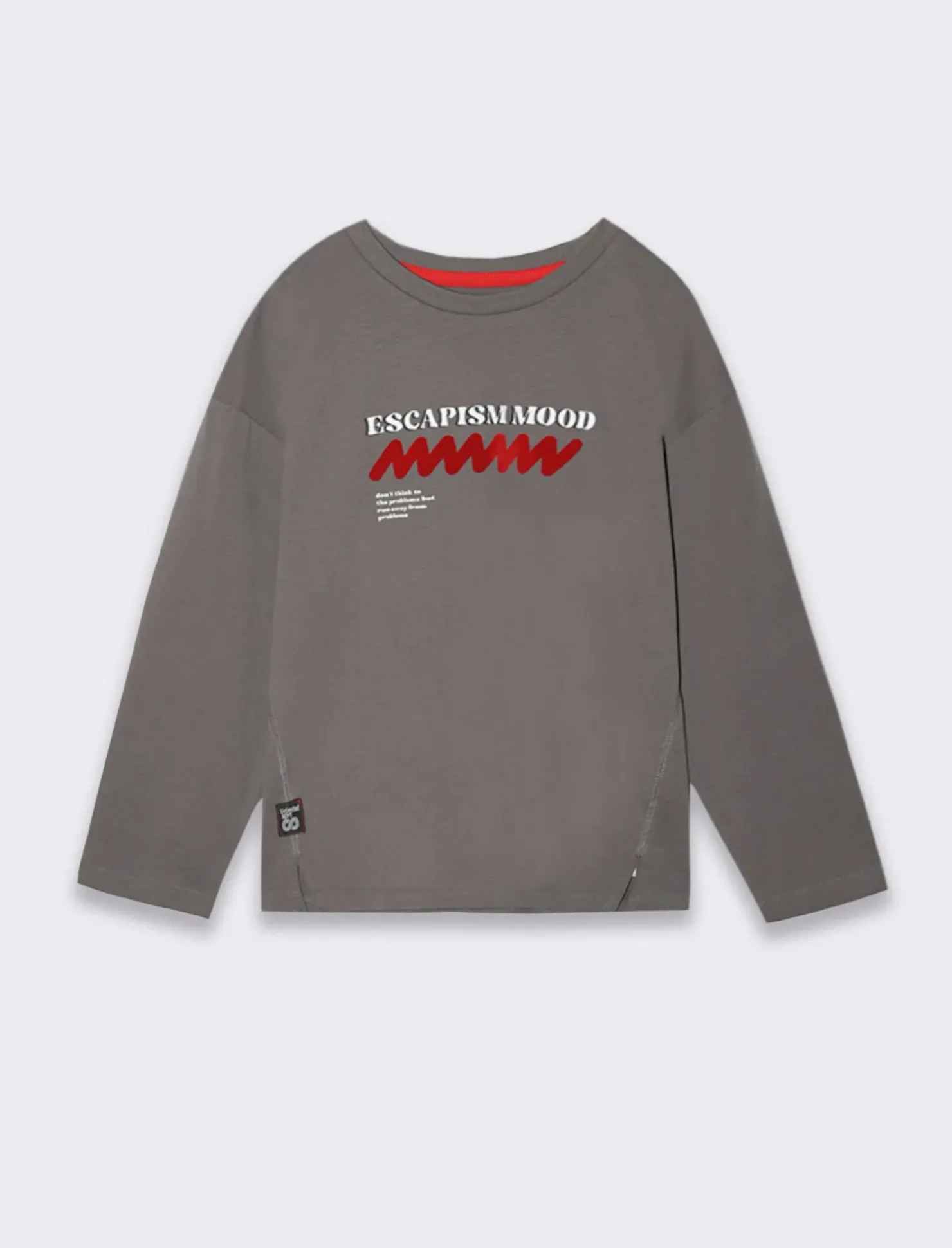 Piazza Italia T-shirt con tagli frontali da bambino - antracite Grigio Clearance