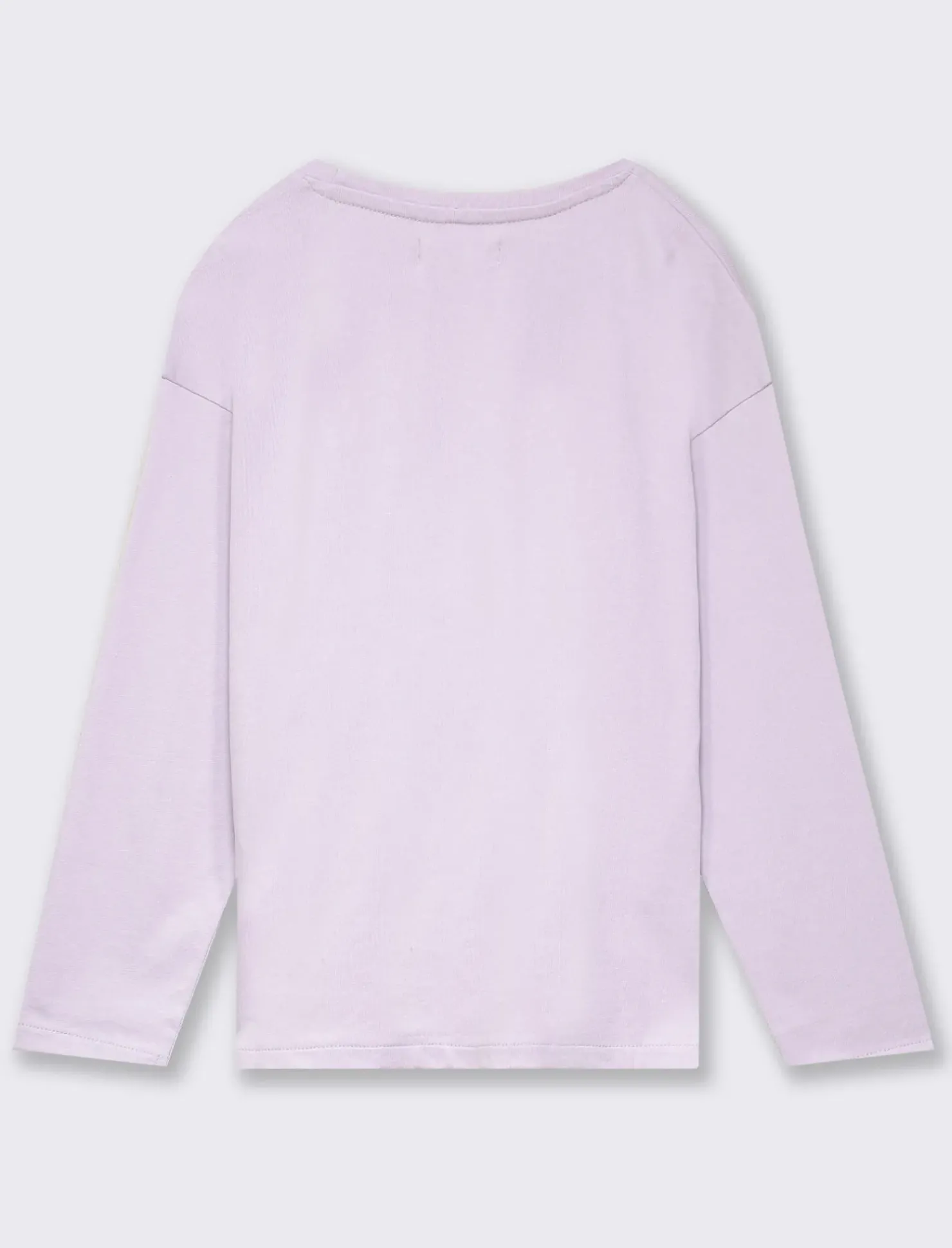 Piazza Italia T-shirt con tagli obliqui e spacchetti sul davanti con stampa frontale effetto metallico - Lilla Viola Flash Sale