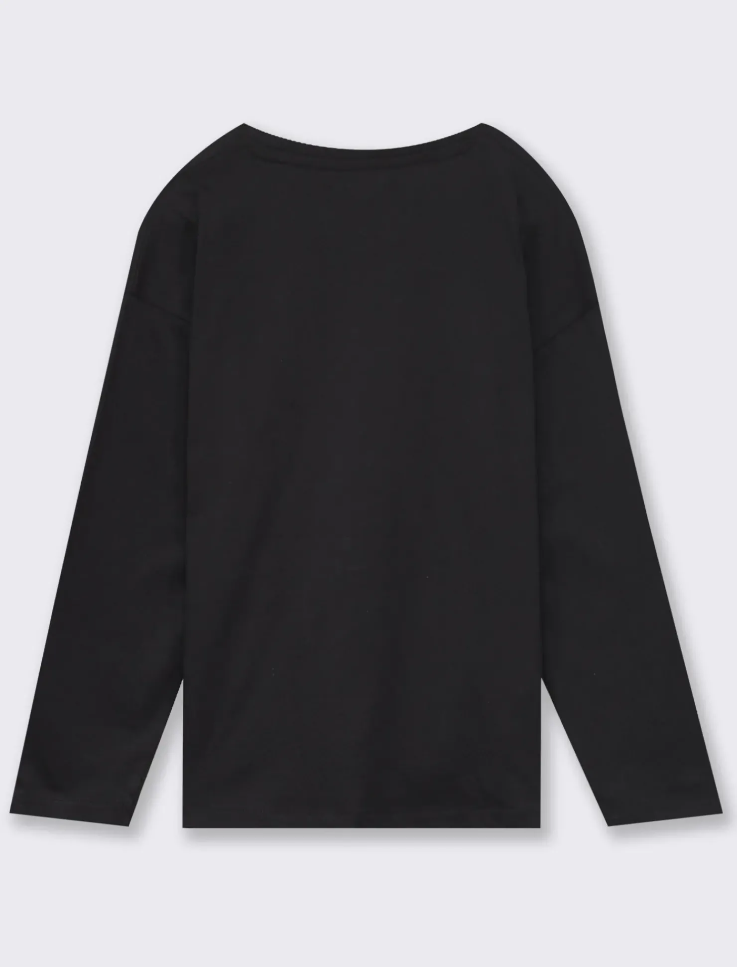 Piazza Italia T-shirt con tagli obliqui e spacchetti sul davanti con stampa frontale effetto metallico - Nero Flash Sale