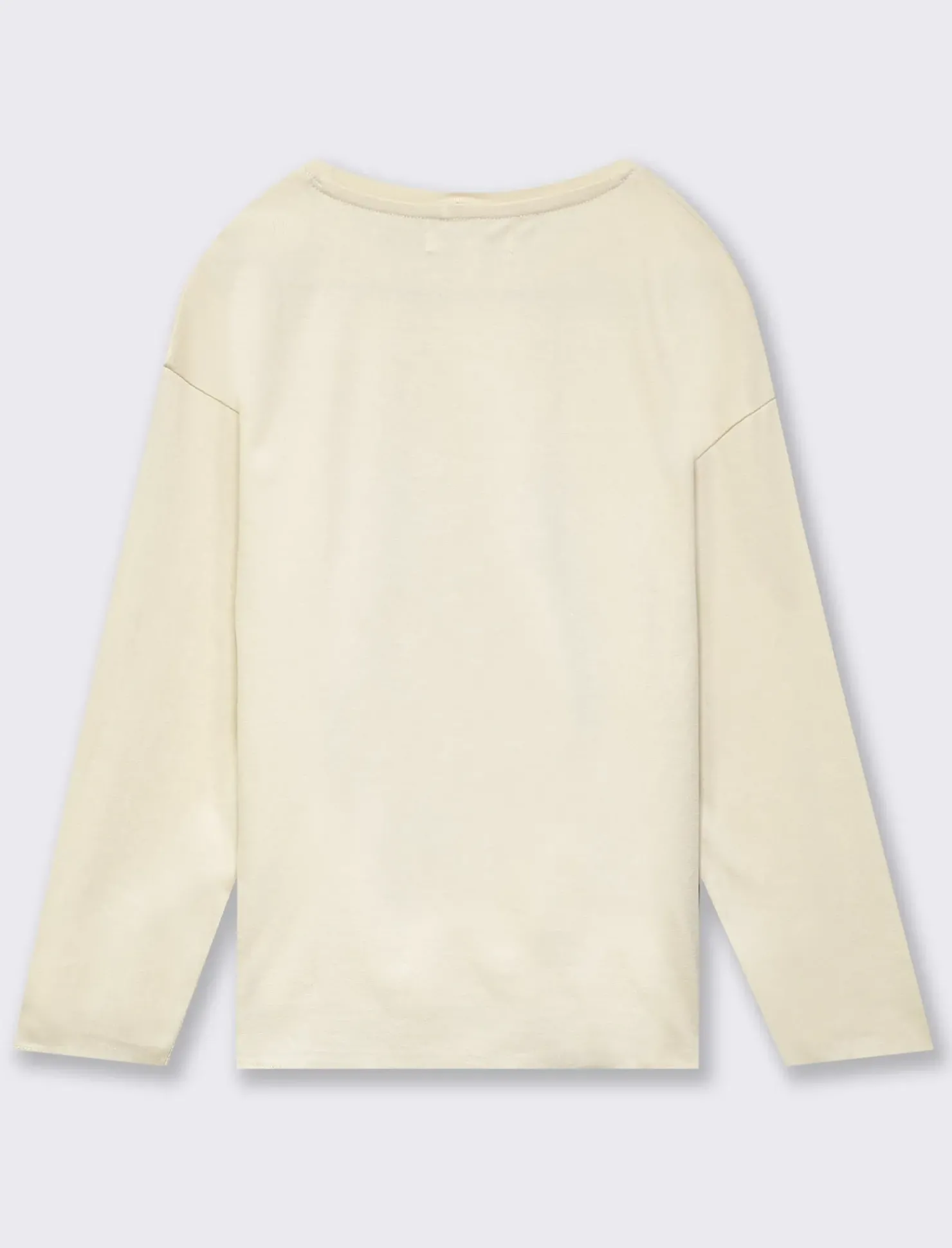 Piazza Italia T-shirt con tagli obliqui e spacchetti sul davanti con stampa frontale effetto metallico - Beige Flash Sale