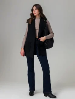 Piazza Italia T-shirt crop manica lunga con mezzo collo lavorazione a coste strette - Grigio tortora Discount