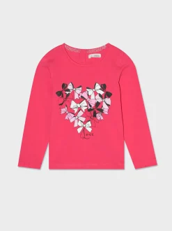 Piazza Italia T-shirt girocollo con stampa sul davanti, disponibile in 3 varianti colore - Fuxia Sale