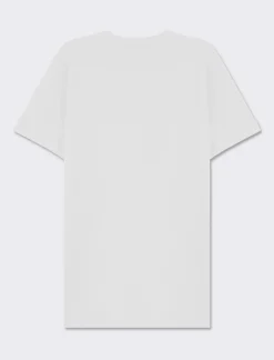 Piazza Italia T-shirt girocollo maniche corte regular fit college inspiration - Bianco Sale