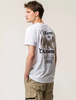 Piazza Italia T-shirt girocollo maniche corte regular fit - Bianco Discount