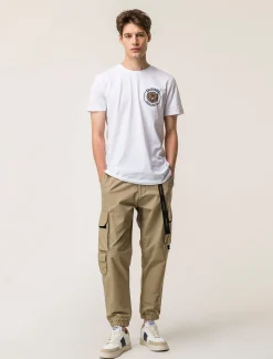 Piazza Italia T-shirt girocollo maniche corte regular fit - Bianco Discount