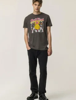 Piazza Italia T-shirt girocollo maniche corte regular fit con stampa PINKFLOYD License - asfalto Grigio Sale