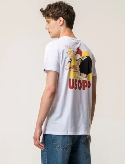 Piazza Italia T-shirt girocollo maniche corte regular fit con stampa ONE PIECE License - Bianco New