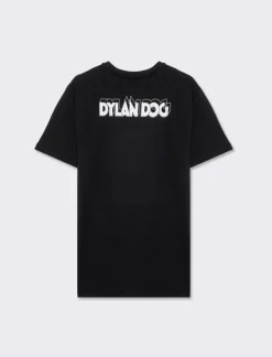 Piazza Italia T-shirt girocollo maniche corte regular fit con stampa DYLAN DOG License - Nero Store