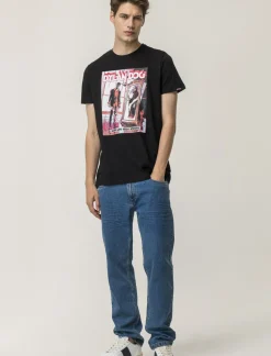 Piazza Italia T-shirt girocollo maniche corte regular fit con stampa DYLAN DOG License - Nero Store