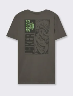 Piazza Italia T-shirt girocollo maniche corte regular fit in jersey e stampa DC Comics license - piombo Grigio Best Sale