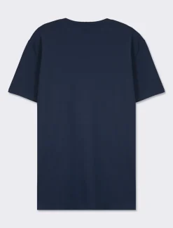 Piazza Italia T-shirt girocollo maniche corte regular fit in jersey cotone premium - Blu Best Sale