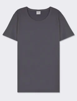 Piazza Italia T-shirt girocollo maniche corte regular fit in jersey in puro cotone - Avion Blu Outlet