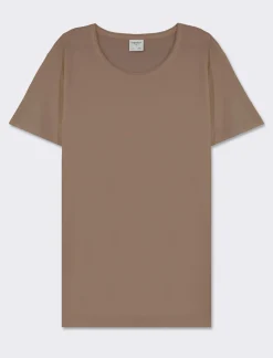 Piazza Italia T-shirt girocollo maniche corte regular fit in jersey in puro cotone - kaki Verde Best