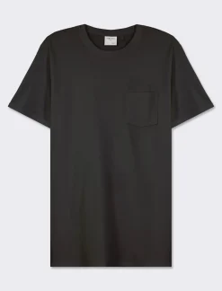 Piazza Italia T-shirt girocollo maniche corte regularfit in jersey puro cotone - Nero Outlet