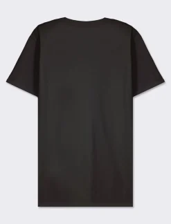 Piazza Italia T-shirt girocollo maniche corte regularfit in jersey puro cotone - Nero Outlet