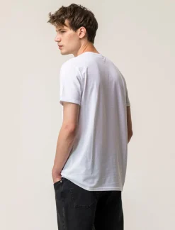 Piazza Italia T-shirt girocollo maniche corte regularfit in jersey puro cotone - Bianco Discount