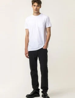 Piazza Italia T-shirt girocollo maniche corte regularfit in jersey puro cotone - Bianco Discount