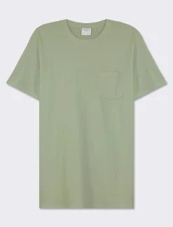 Piazza Italia T-shirt girocollo maniche corte regularfit in jersey puro cotone - Verde Flash Sale