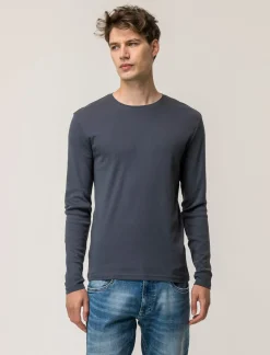 Piazza Italia T-shirt girocollo slim fit in jersey - Avion Blu Fashion