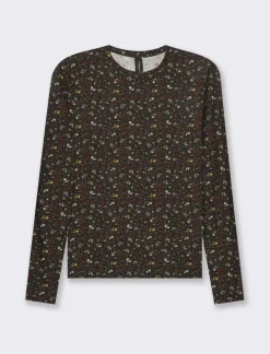 Piazza Italia T-shirt girocollo stampata manica lunga - var 1 Best Sale