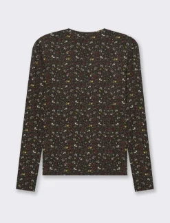 Piazza Italia T-shirt girocollo stampata manica lunga - var 1 Best Sale