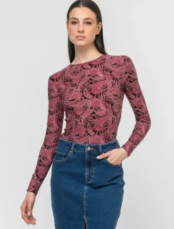 Piazza Italia T-shirt girocollo stampata manica lunga - var 2 Best Sale