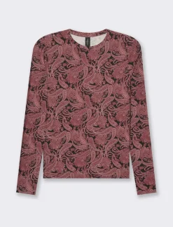 Piazza Italia T-shirt girocollo stampata manica lunga - var 2 Best Sale