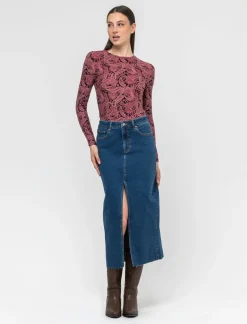 Piazza Italia T-shirt girocollo stampata manica lunga - var 2 Best Sale