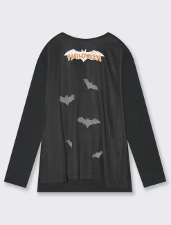 Piazza Italia T-shirt halloween con mantello da bambino - Nero Fashion