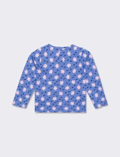 Piazza Italia T-shirt in all over, per uno stile romantico, disponibile in 2 varianti colore  - Azzurro Best Sale