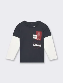 Piazza Italia T-shirt in jersey, girocollo e manica corta - panna Bianco Cheap