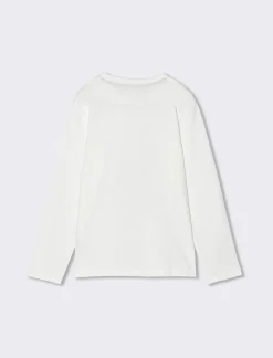 Piazza Italia T-SHIRT IN JERSEY MANICHE LUNGHE - sporco Bianco Cheap