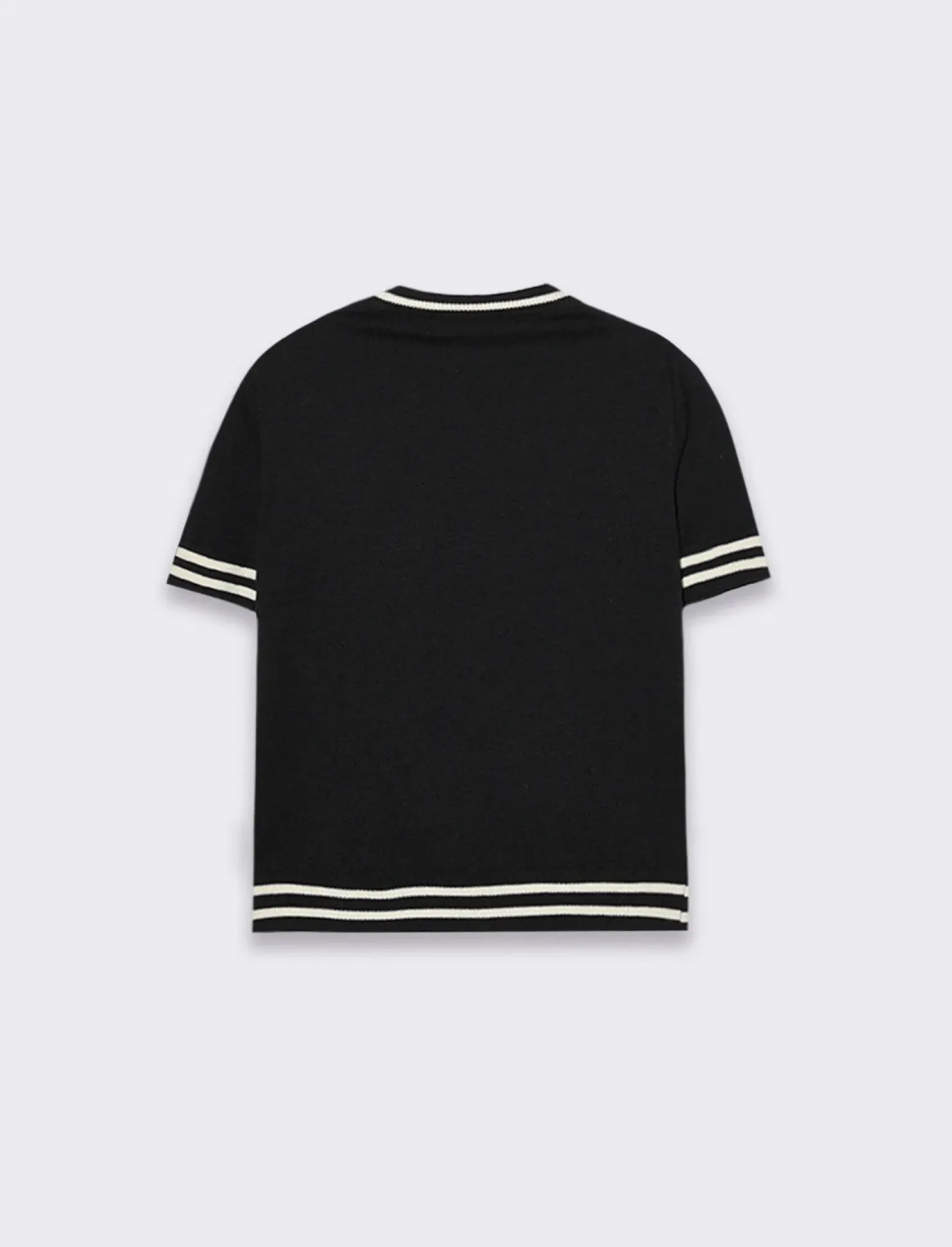 Piazza Italia T-shirt manica corta con giro collo - Nero Sale