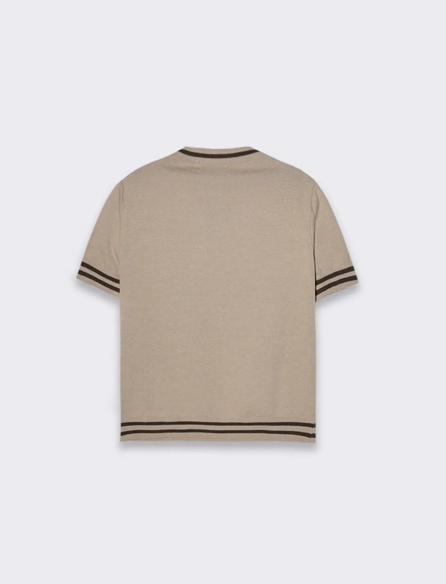 Piazza Italia T-shirt manica corta con giro collo - Beige Outlet