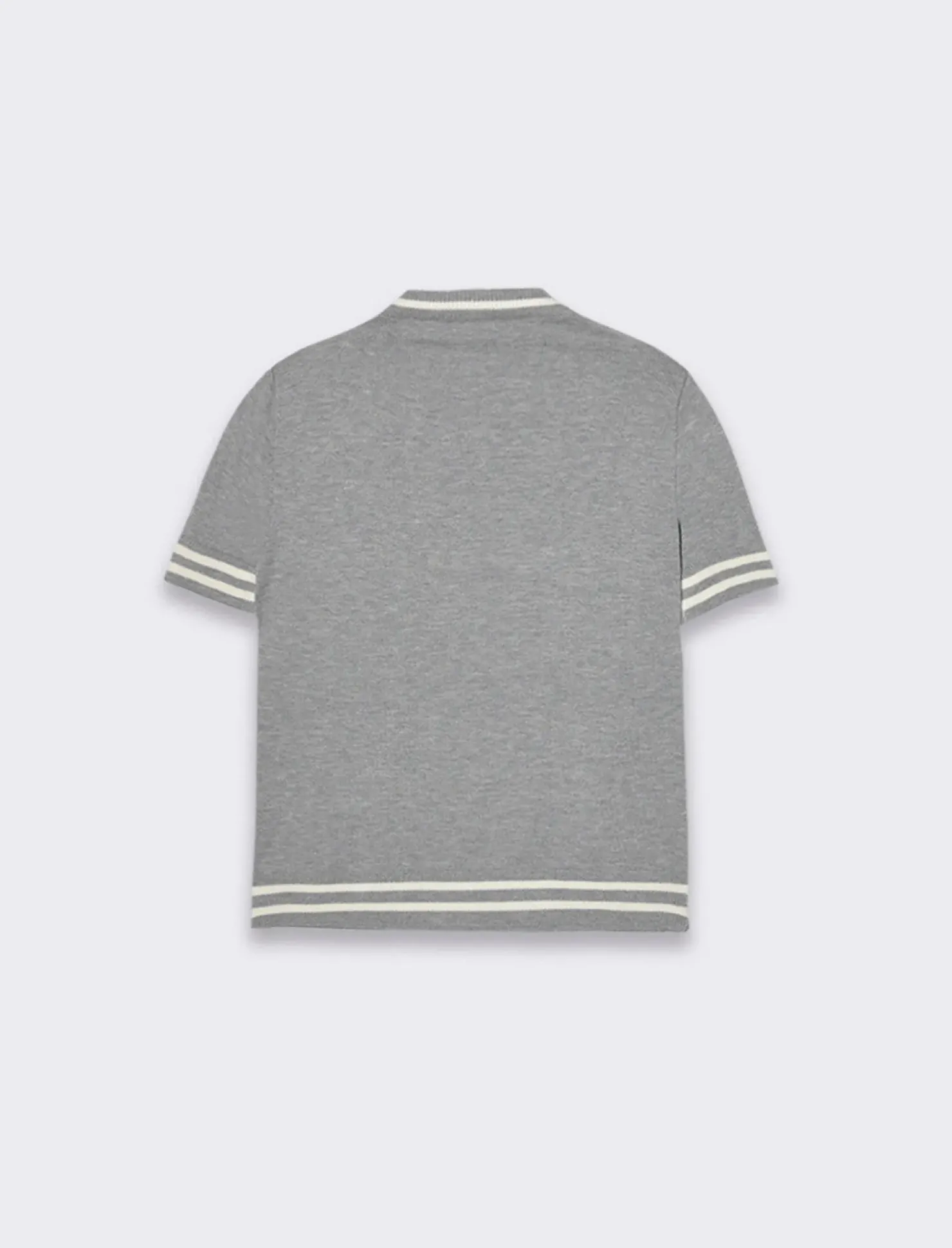 Piazza Italia T-shirt manica corta con giro collo - Grigio Hot