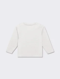 Piazza Italia T-shirt manica lunga con maxi stampa. linea regular per uno stile basic - sporco Bianco Best Sale