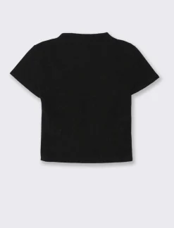 Piazza Italia T-shirt mezza manica con mezzo collo - Nero Discount