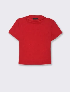 Piazza Italia T-shirt mezza manica con mezzo collo - Rosso Best