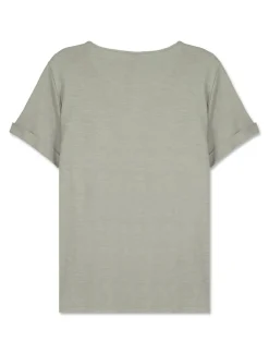 Piazza Italia T-shirt mezza manica in cotone modal effetto slub, vestibilità regular - Verdino Verde Flash Sale