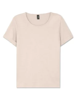 Piazza Italia T-shirt mezza manica in cotone modal effetto slub, vestibilità regular - Sabbia Beige Store