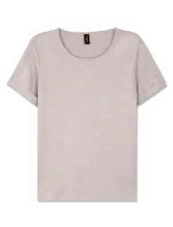 Piazza Italia T-shirt mezza manica in cotone modal effetto slub, vestibilità regular - perla Bianco Cheap