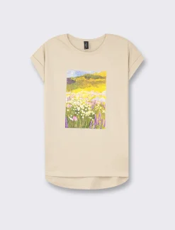 Piazza Italia T-shirt mezza manica in cotone con stampa diversi colori disponibili - var 2 Sale