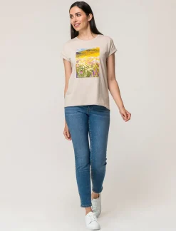 Piazza Italia T-shirt mezza manica in cotone con stampa diversi colori disponibili - var 2 Sale